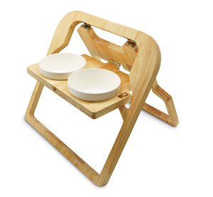 Foldable Wooden Pet Feeder