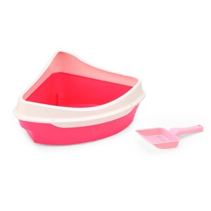 Triangle Corner Litter Box