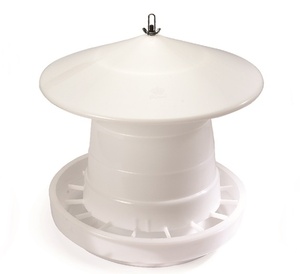 Super Poultry Feeder with Adjustable Feed-Flow with Large Lid