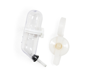  Transparent Pet Drinker (110CC, suction cup, strap)