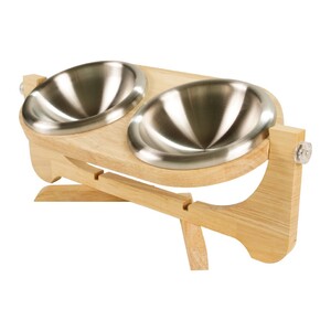 Foldable Twin-Bowl Feeder