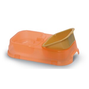 Pet Drinker & Feeder Bowl (Small-No Attached Bottle)